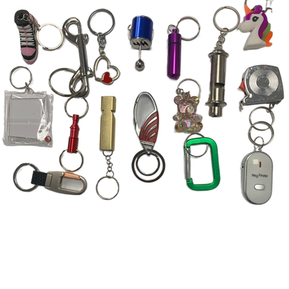 30-Keyring Mix Bag – Perfect for Teacher Prizes, Parties and Event Giveaways