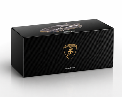 LCD Model Lamborghini Huracan STO 1:64 Die-Cast Model Silver Grey
