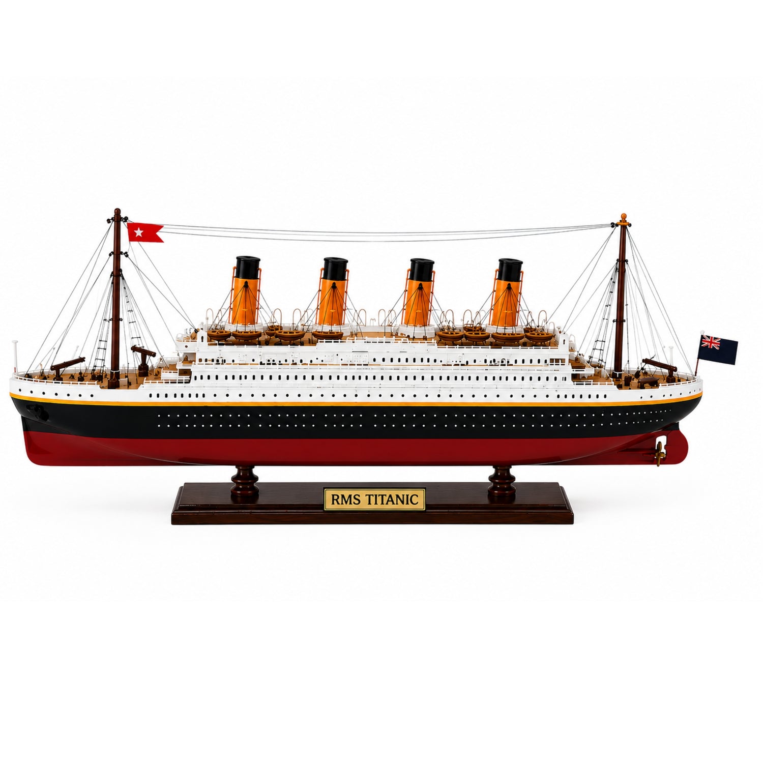 RMS Titanic Wooden Ship Model – 60cm | Handcrafted Mahogany &amp; Acacia