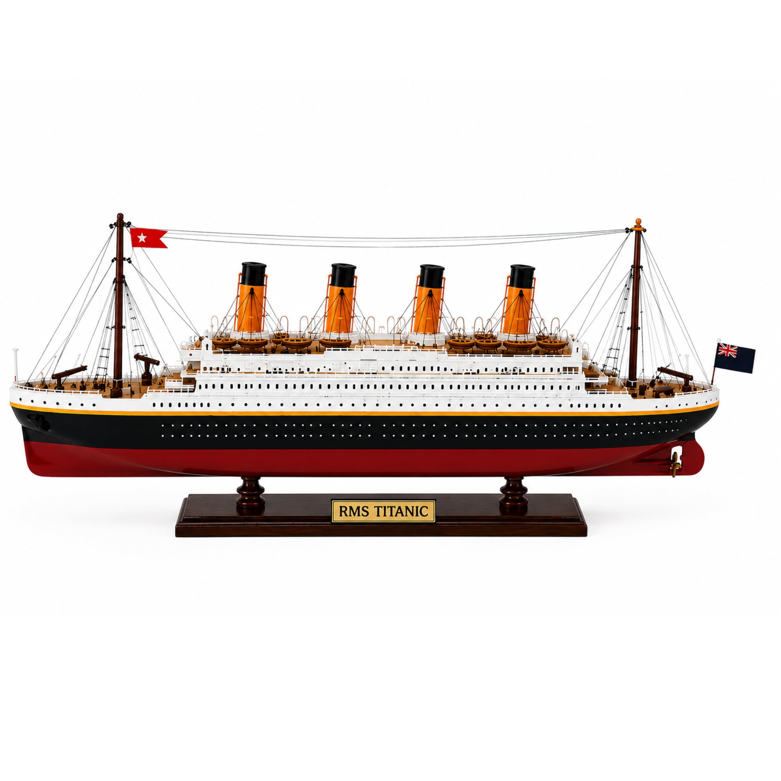 RMS Titanic Wooden Ship Model – 60cm | Handcrafted Mahogany &amp; Acacia