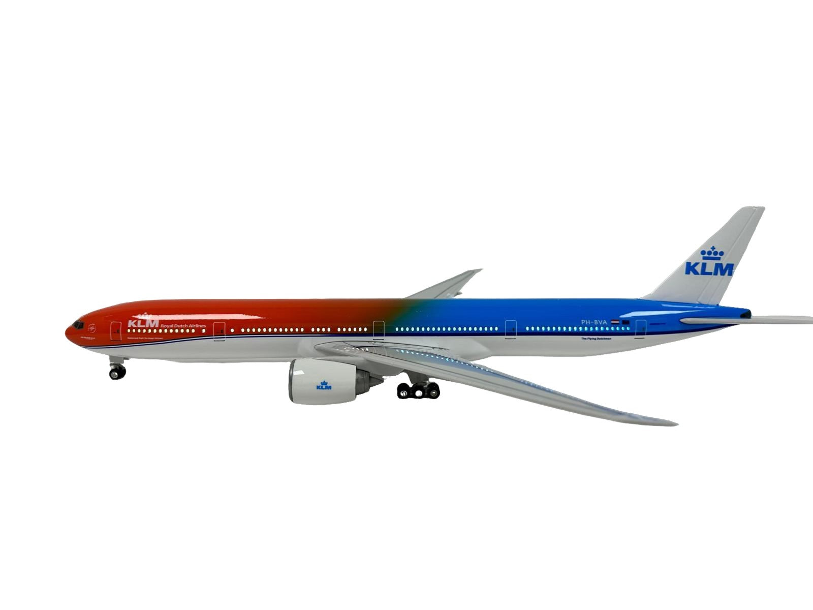 KLM 777 Model Plane Boeing Diecast Large Scale Christmas Collectors gift w stand