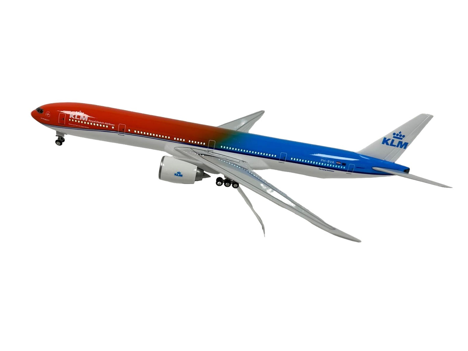 KLM 777 Model Plane Boeing Diecast Large Scale Christmas Collectors gift w stand