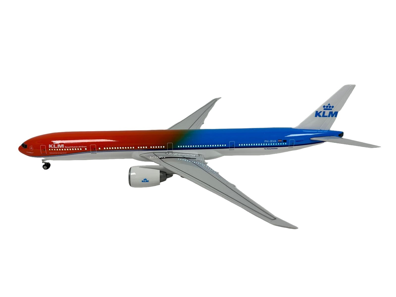 KLM 777 Model Plane Boeing Diecast Large Scale Christmas Collectors gift w stand