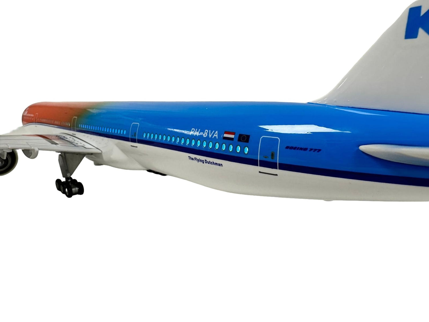 KLM 777 Model Plane Boeing Diecast Large Scale Christmas Collectors gift w stand