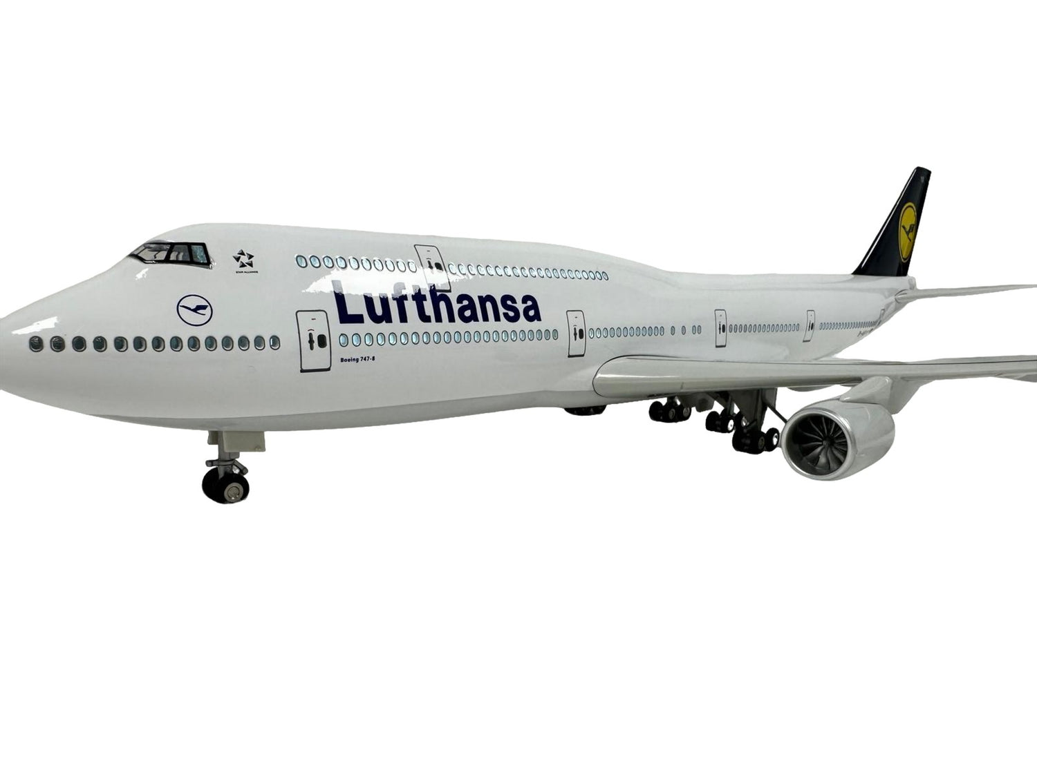 Lufthansa 747-8 Boeing Model Plane Diecast Large Scale Christmas Gift with stand