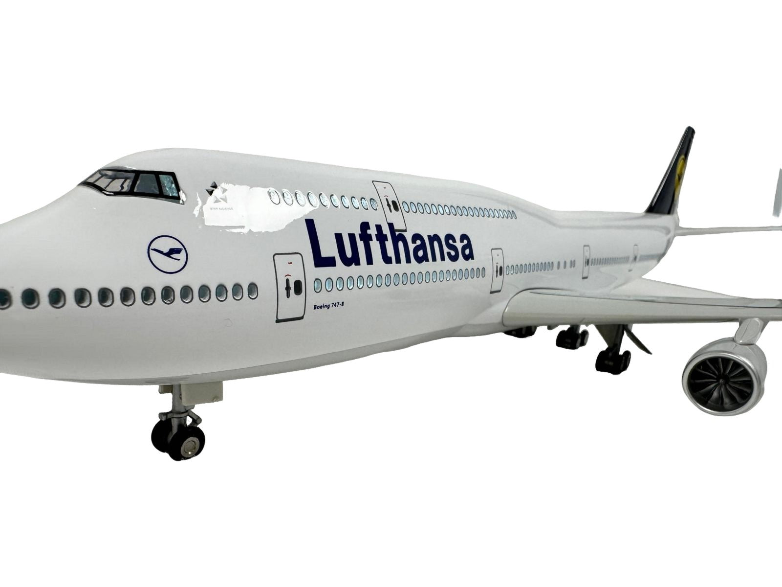 Lufthansa 747-8 Boeing Model Plane Diecast Large Scale Christmas Gift with stand