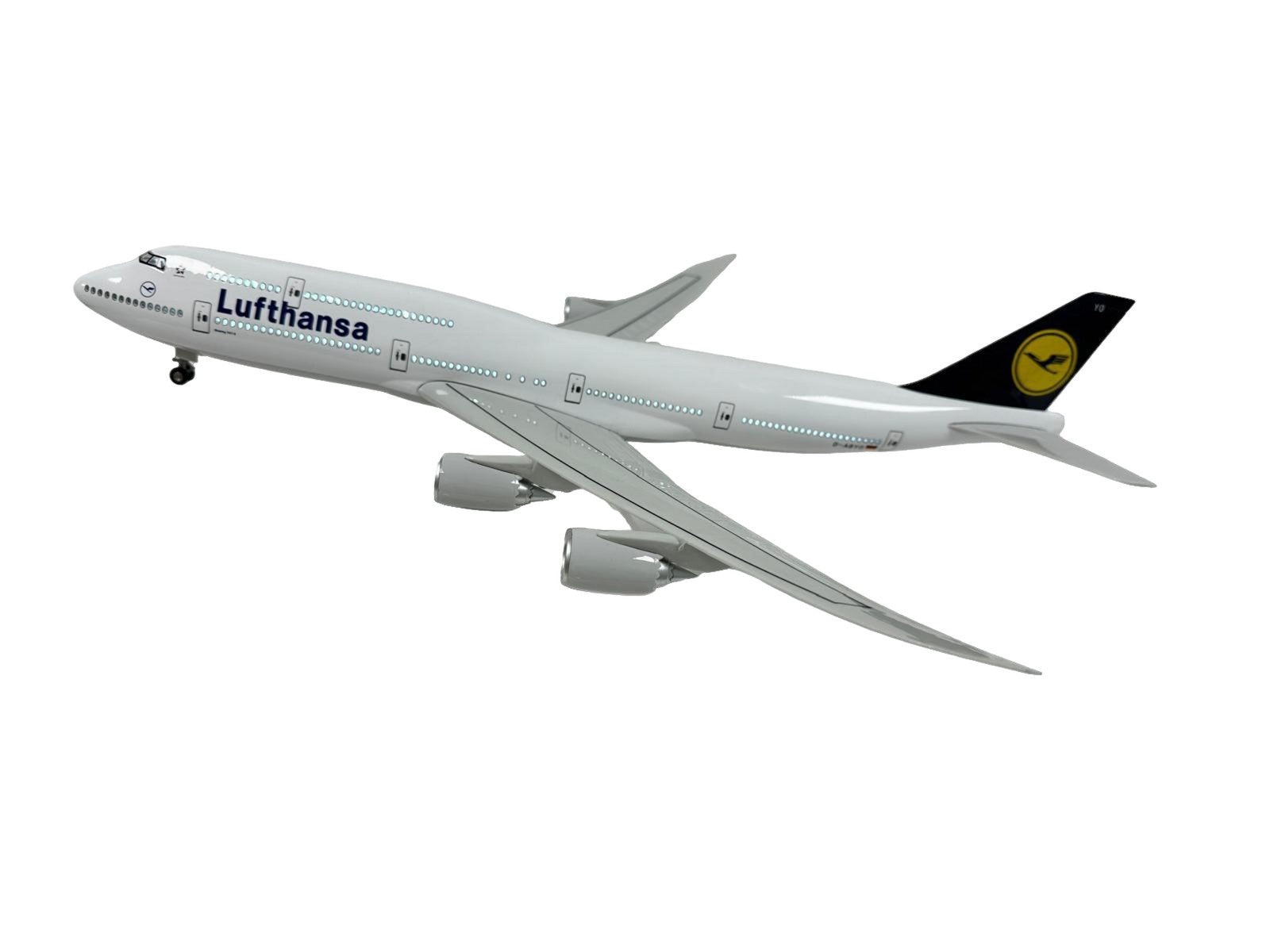 Lufthansa 747-8 Boeing Model Plane Diecast Large Scale Christmas Gift with stand