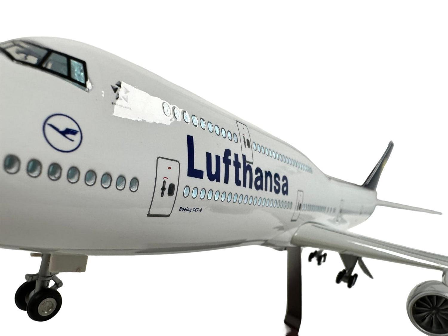 Lufthansa 747-8 Boeing Model Plane Diecast Large Scale Christmas Gift with stand