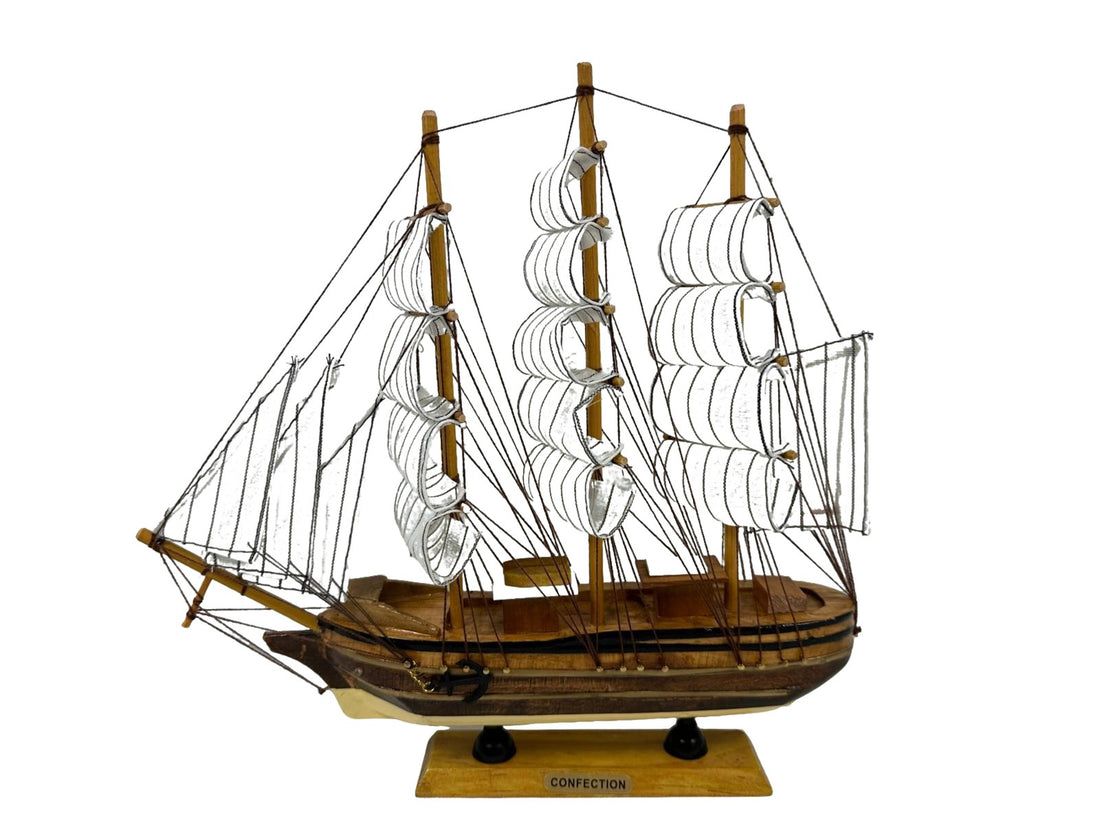 Handmade Confection Ship Model - 32cm x 32cm - Decor Gift