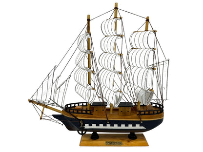 Handmade Confection Ship Model - 32cm Length 31 cm High