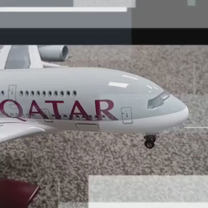 Qatar Airways Airbus A380 Model Plane 1:160 Large Aircraft Display