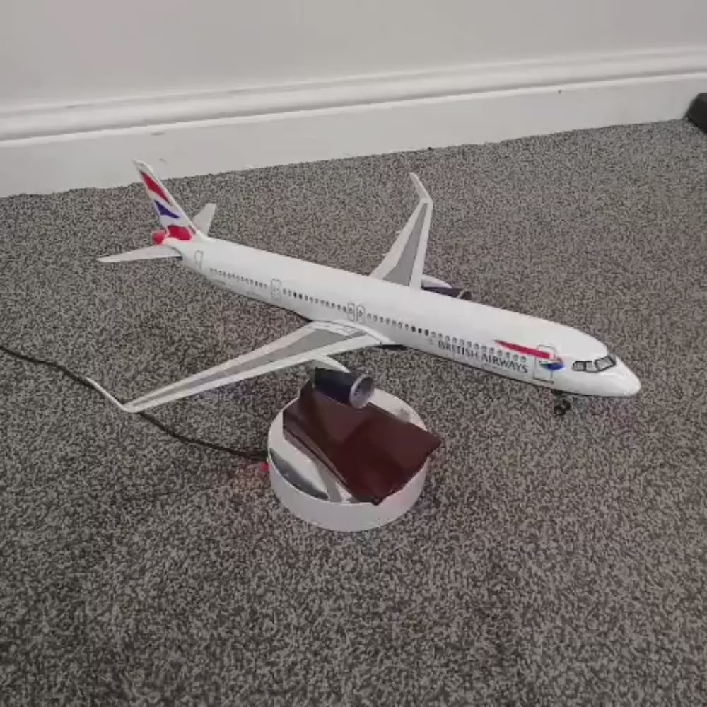 BA Airbus A321 Model Aircraft Large Airline Display Plane