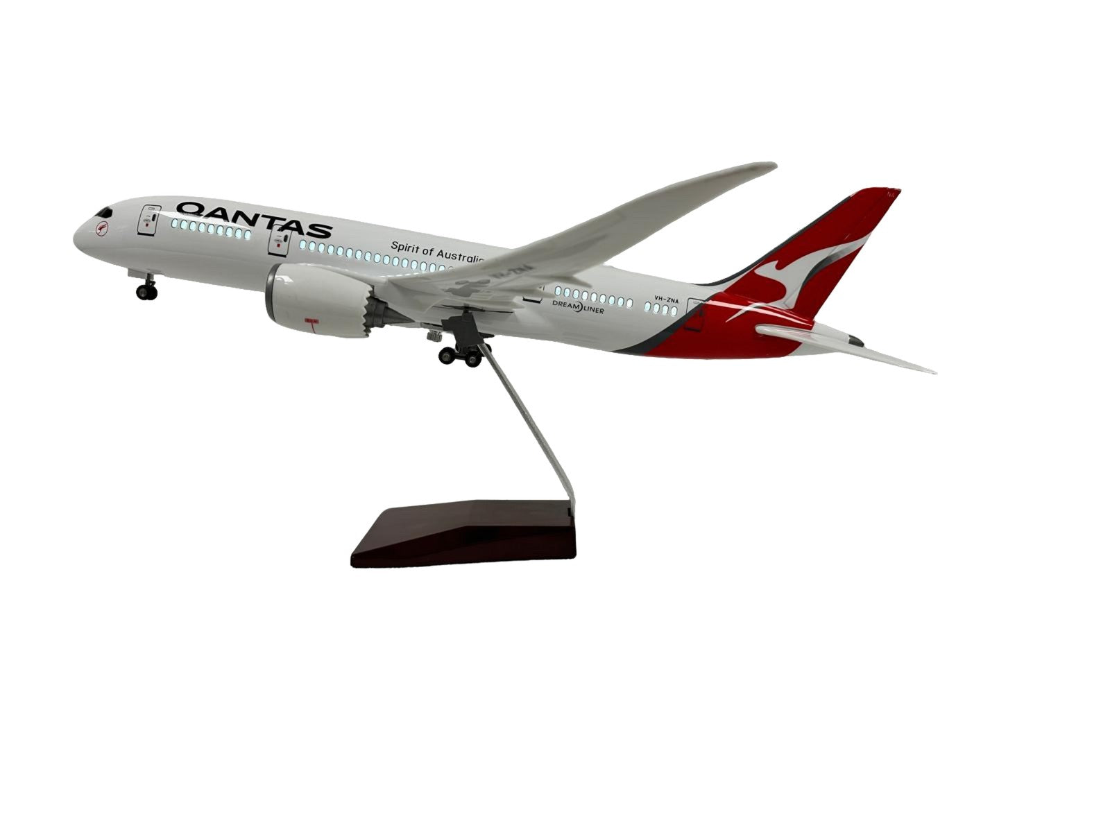 Qantas 787 Boeing Model Plane Diecast Large Scale Christmas Gift w stand