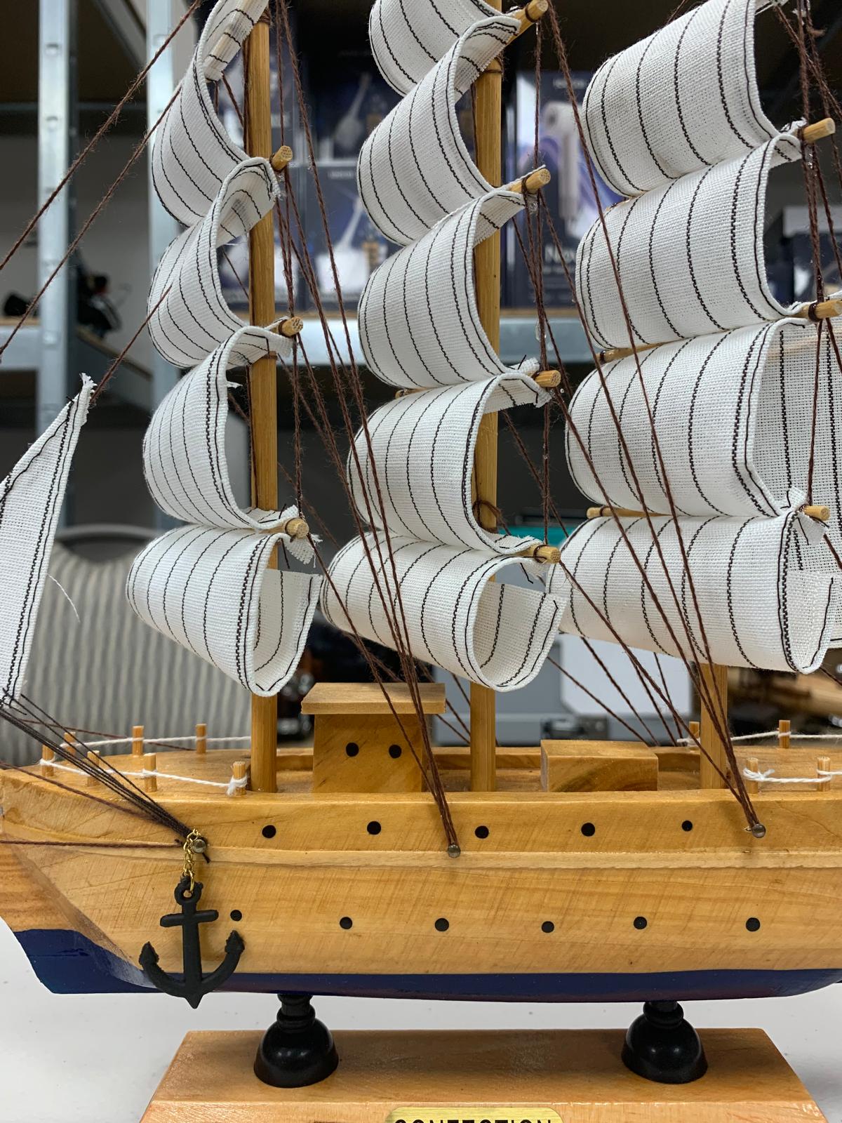 Confection Wooden Sailing Ship 1P Model 33cm Assembled