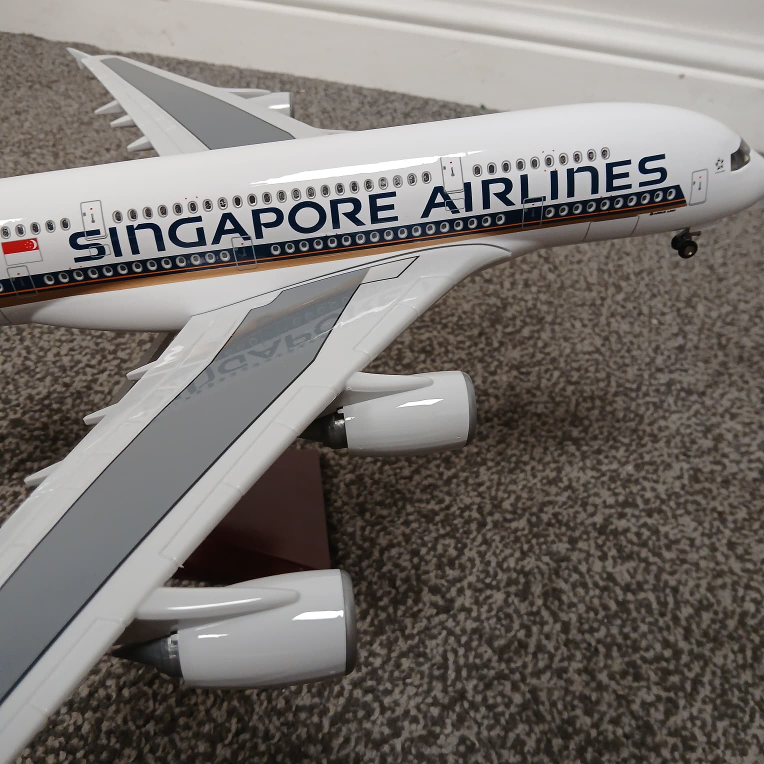 Singapore Airlines Airbus A380 Model Aircraft Large Display Plane