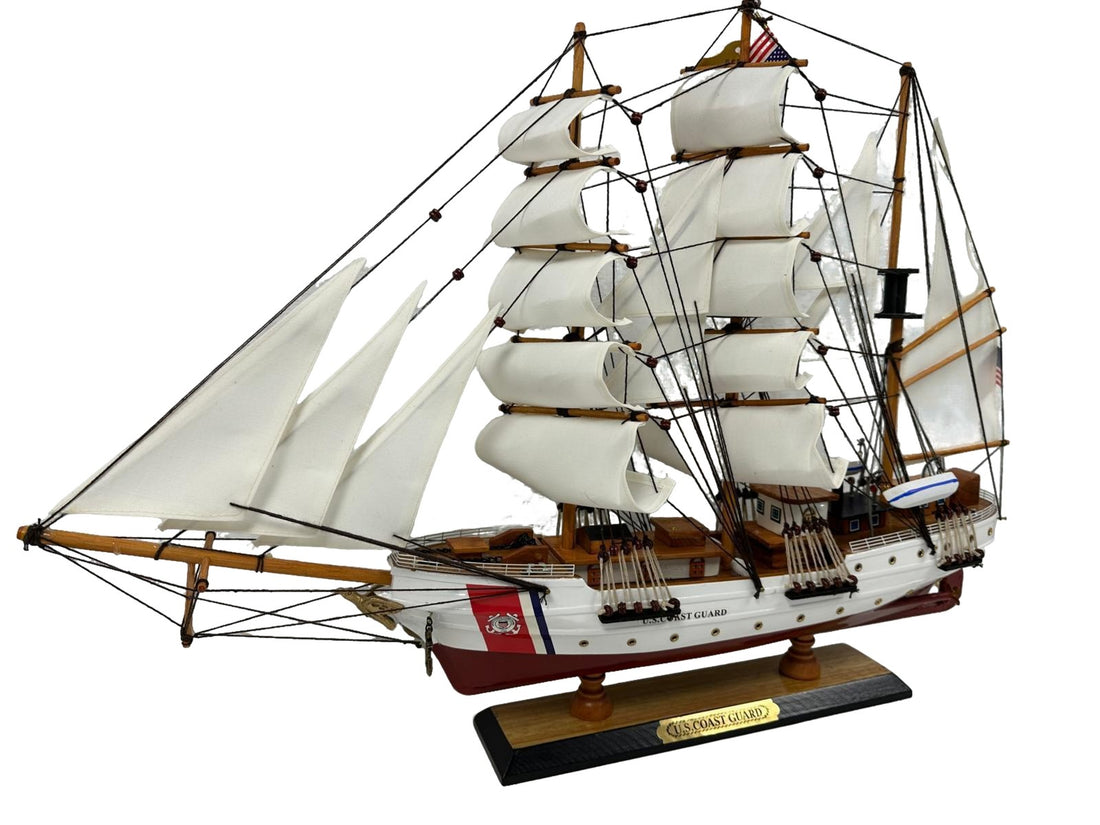 US Coast Guard Model Ship - Fully Assembled with Stand 65cm Length