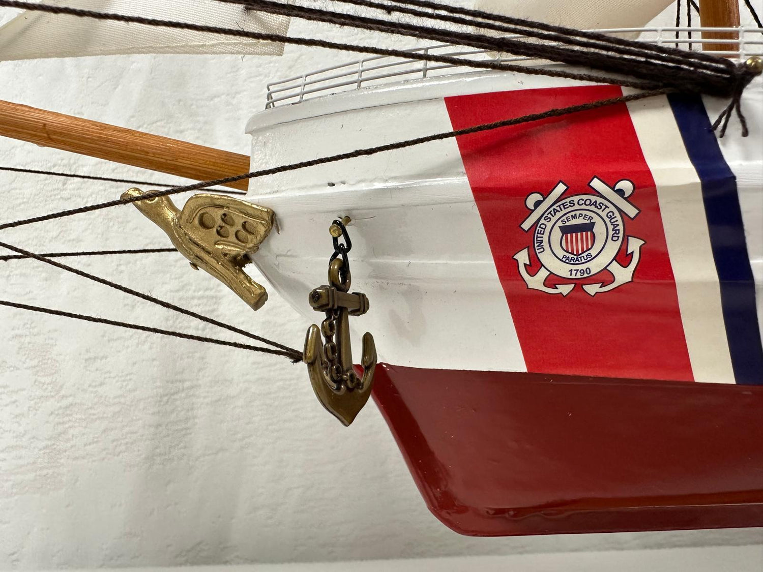 US Coast Guard Model Ship - Fully Assembled with Stand 65cm Length