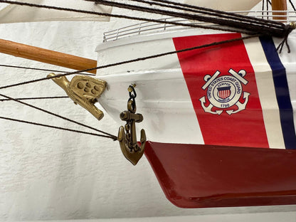 US Coast Guard Model Ship - Fully Assembled with Stand 65cm Length