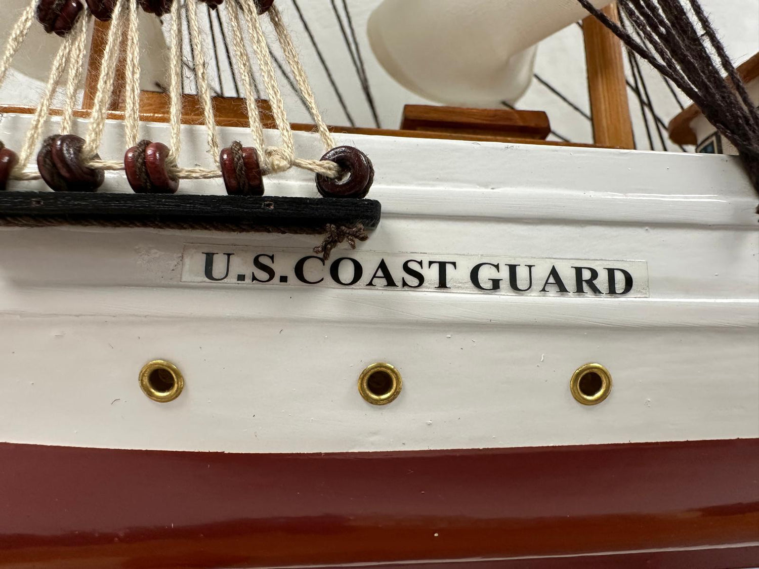 US Coast Guard Model Ship - Fully Assembled with Stand 65cm Length