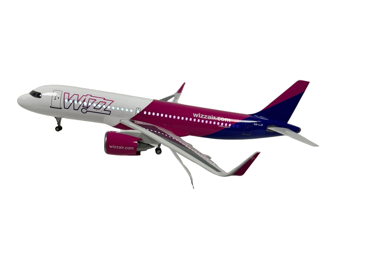 Wizzair A320 Airbus Model Plane Diecast Large Scale Christmas Gift with stand